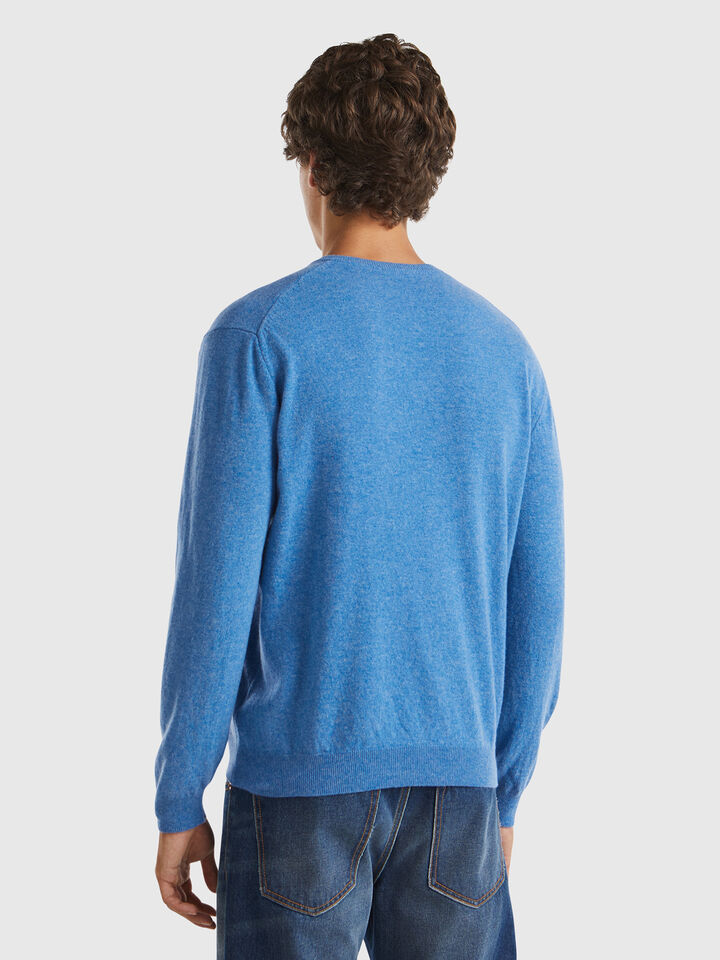 V NECK SWEATER L/S Homme image number 2